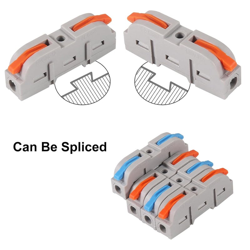 AiTrip 30 pcs Conductor Compact Lever Connectors Nuts, Electrical Connectors Wire Terminals for Any Circuit Inline Splices 28-12 AWG - Image 4